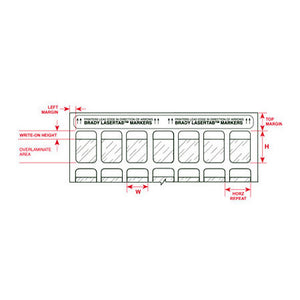 Brady LAT-17-361-2.5 1x1 Inch Printable Polyester Labels (2500 Pack)