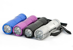 Ultra Bright 9 LED 3 AAA Flashlight In 12000 MCD - Chrome