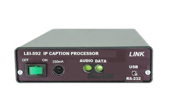 Link Electronics LEI-592S IP Closed Caption System - Slave (requires Master & Slave for two way communication)