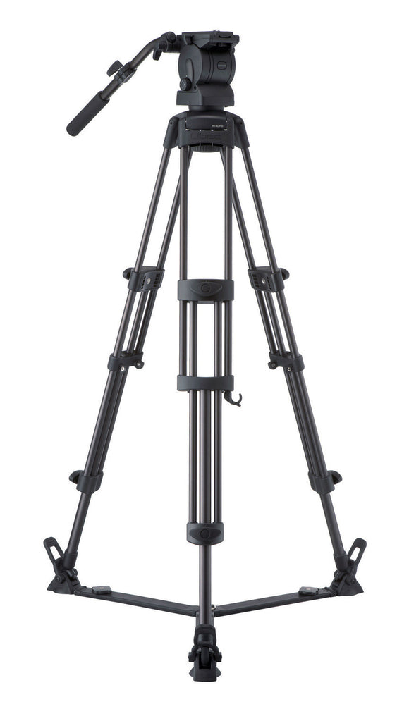 Libec RS-450R Professional 2-Stage Aluminum Tripod System w/ Floor Level Spreader