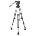 Libec RSP-750M Aluminum Tripod System with Mid-level Spreader for ENG Setups