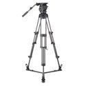 Libec RSP-750 Aluminum Tripod System with Floor-level Spreader for ENG Setups