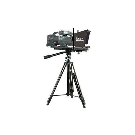 Listec EN-08C 8in On-Camera Teleprompter with Compact Folding Hood Assembly & Case