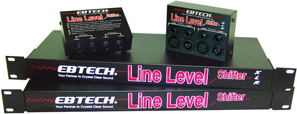 Ebtech LLS-2 2-Channel Line Level Shifter with 1/4in Smart Jacks