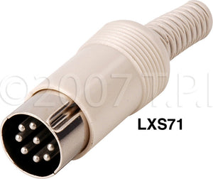 5 Pin Din Connector-240 dg.male cable end.