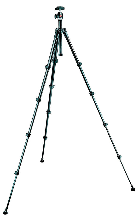 Manfrotto MKC3-P01 Compact Series Tripod with Built-in Photo Head - Black