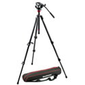 Manfrotto MVH500AH-755CX3 Lightweight Fluid Video System / Carbon Legs / MDeVe