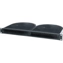 Middle Atlantic QBP-2A 1 Rackspace Quiet Blower Panel - Black Anodized - 120V