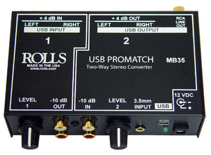 Rolls MB35 USB Promatch USB DI Level Matcher