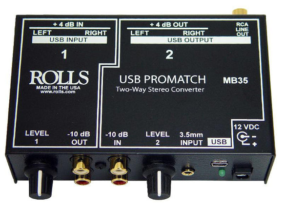 Rolls MB35 USB Promatch USB DI Level Matcher