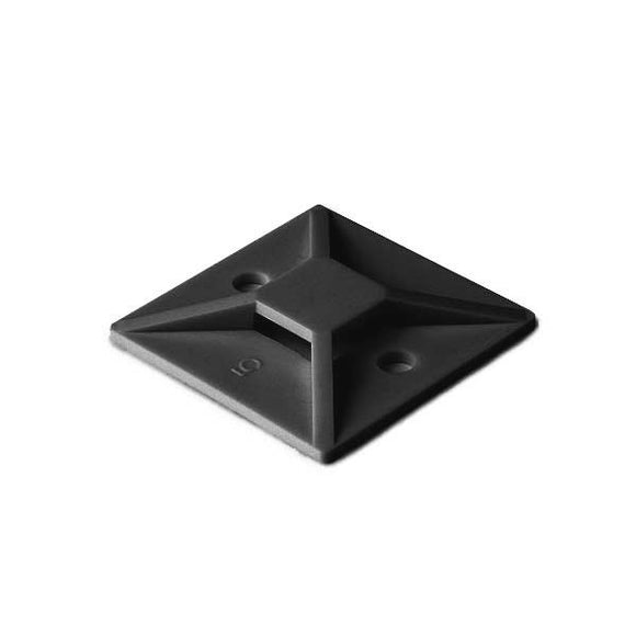 HellermannTyton Black Tie Mount .75x .75 1000 Pack