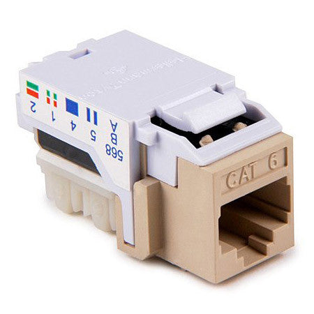 HellermannTyton Cat 6 110 Punchdown Keystone Module-Ivory