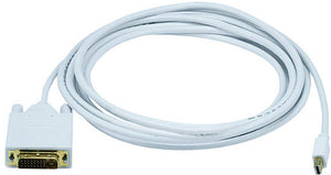 Mini DisplayPort to DVI - Male to Male 10FT White