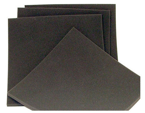 WSF-2 12in x 12in x 1/2 Inch Thick Black Wind Screen Foam