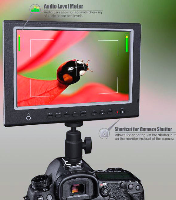 Stedman MFM-777V 7-Inch LCD Field Monitor with HDMI Input/Output