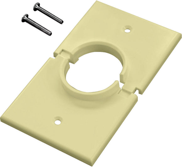 Midlite Single-Gang Brown Split-Port Cable Pass Through Plate