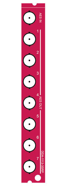 Miranda DDA-1113-3SRP Single Rear Connector Panel