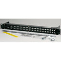 Canare MJ2-M32-1U-BLK 2x32 1 RU Unloaded Patch Panel with Jack Mount Screws 1RU