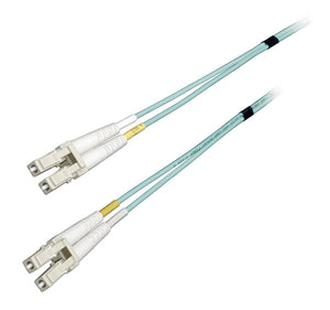 5-Meter 50/125 Fiber Optic Patch Cable Multimode Duplex LC to LC - 10-Gig Aqua