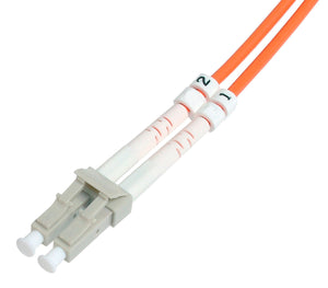 3-Meter 62/125 Fiber Optic Patch Cable Multimode Duplex LC to LC - Orange