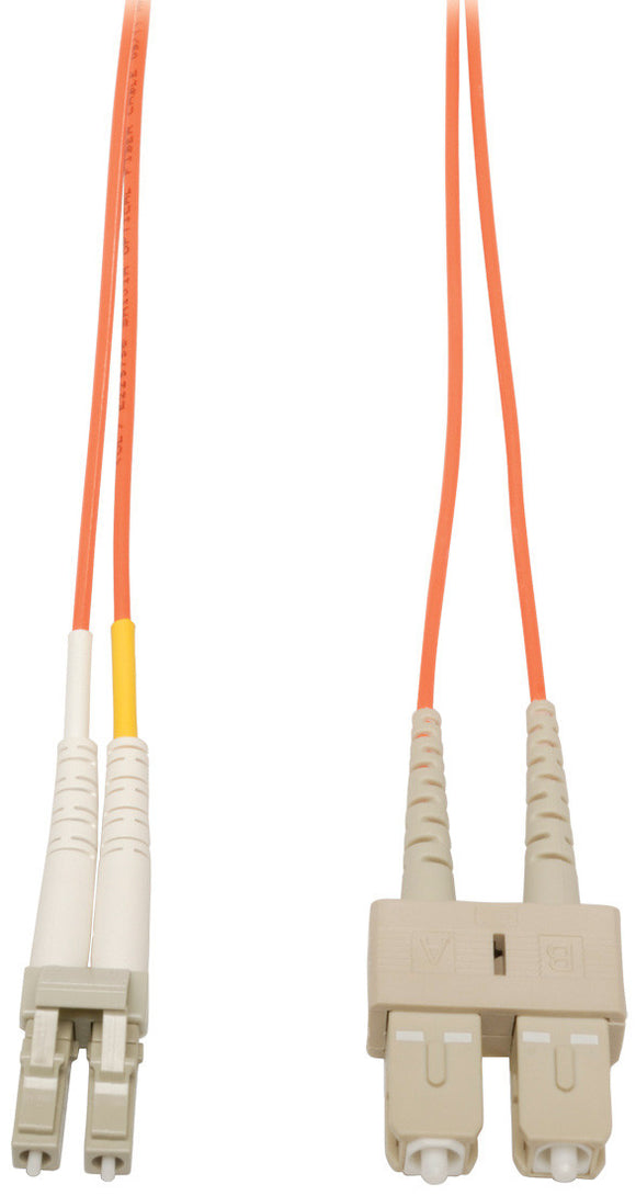 3-Meter 62/125 Fiber Optic Patch Cable Multimode Duplex LC to SC - Orange