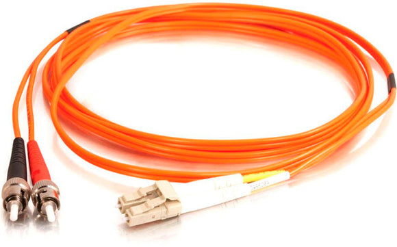 3-Meter 62/125 Fiber Optic Patch Cable Multimode Duplex ST to LC - Orange