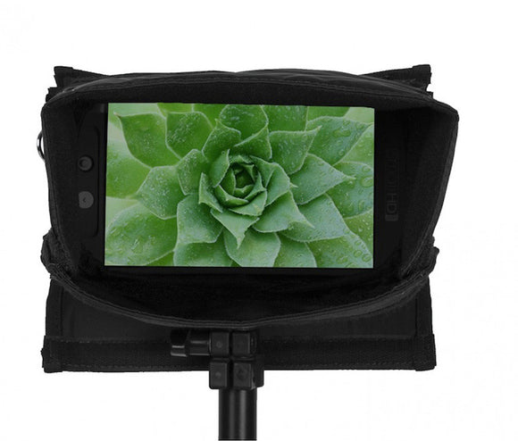 PortaBrace MO-702 Monitor Case for the SmallHD 702 in Black with Fold out Viser