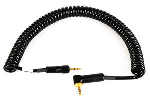 Sony Style Wireless Mini TRS Right Angle to Mini TRS Locking Cable 6FT Coiled