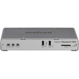 Matrox MHDX/I Monarch HDX Dual-Channel H.264 Encoder for Broadcast Streaming and Recording - B-Stock (Refurbished)