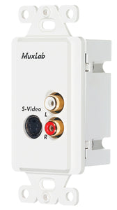 MuxLab 500038-WP-US S-Video Hi-Fi Wall Plate Balun