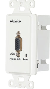 MuxLab 500043-WP-US VGA Wall Plate Balun II DB15F Over Cat5 PC-Side