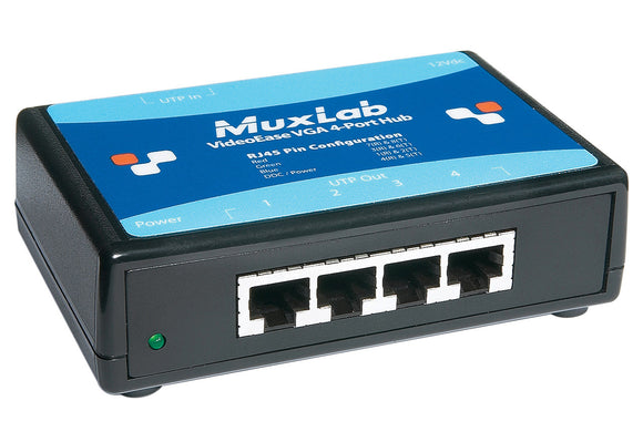 MuxLab 500150 VGA 1x4 Distribution Hub (110V)