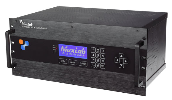 MuxLab 500470 Multimedia 16 x 16 Matrix Switch