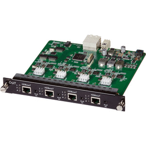 Muxlab 500482-O 4 Channel HDBT/LAN Output Card / PoE / UHD-4K