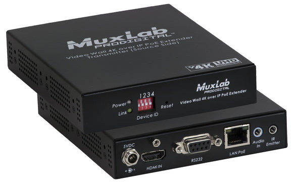 Muxlab 500759-TX Video Wall 4K over IP / PoE Extender TX