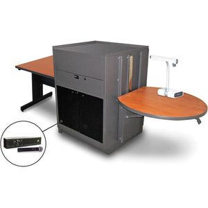 Marvel MVMTRA3630CHDT-H Rectangle Table/Media Center - Acrylic Door - Hand Microphone Cherry