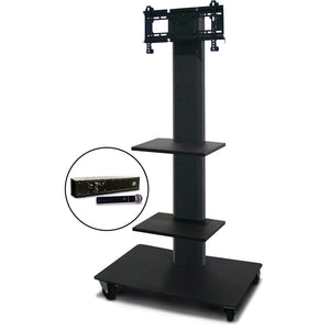 Marvel MVPFS3255DT-2H Monitor Stand with Two Shelves & Hand Microphone