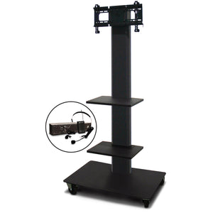 Marvel MVPFS3265DT-2E Monitor Stand with Two Shelves & Earpiece Microphone