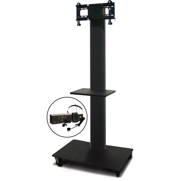 Marvel MVPFS3280DT-E Monitor Stand with Shelf & Earpiece Microphone