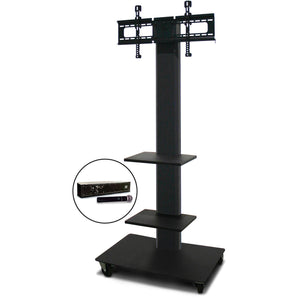 Marvel MVPFS6080DT-2H Monitor Stand with Two Shelves & Hand Microphone