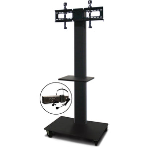 Marvel MVPFS6080DT-E Monitor Stand with Shelf & Earpiece Microphone