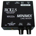 Rolls MX22s Mini Mix 2-Channel Line Mixer