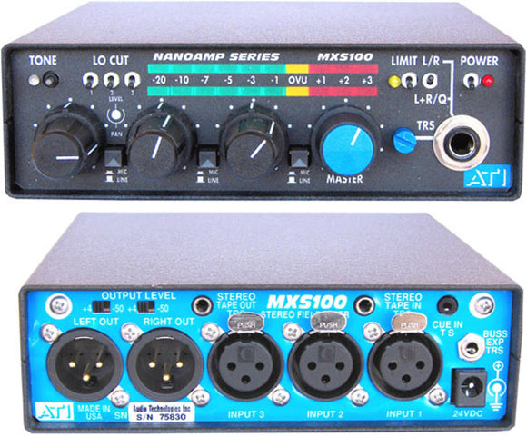 ATI MXS100 Portable or Rack Mount Mixer