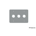 Mystery FP-3G-3-S 3-Gang Stainless Wall Panel 3 Each Neutrik D