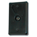 Mystery RPF50F Black Wallplate with Female 3 Pin XLR