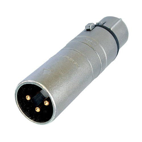 Neutrik 3 pole XLRM - 3 pole XLRF Extension Adapter - unwired