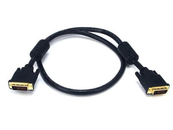 Dual Link DVI-D Cable 28 AWG CL2 Black 3FT