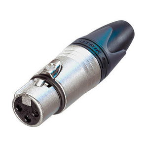 Neutrik NC3FXX-HA 3 Pole Female XLR Cable Connector Nickel/Silver