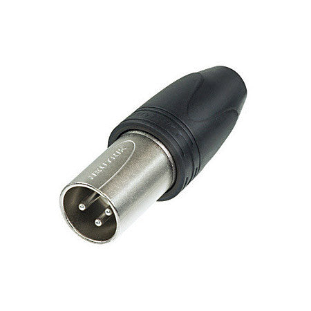 Neutrik NC3MXX-HD-B-D 3 Pole XLR-M Heavy Duty Cable End Black Housing