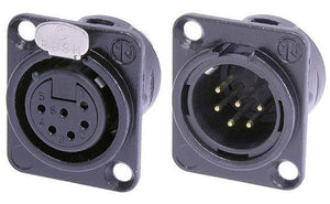 Neutrik NC6FD-L-B-1 Female Panel Mount Connector